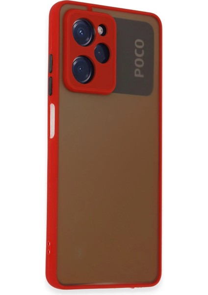 Xiaomi Poco X5 Pro 5g Kılıf Montreal Silikon Kapak - Kırmızı Yktsn