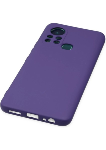 Infinix Hot 11S Kılıf Nano Içi Kadife Silikon - Mor Yktsn