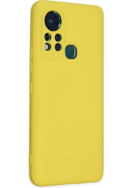 Infinix Hot 11S Kılıf Nano Içi Kadife Silikon - Sarı Yktsn