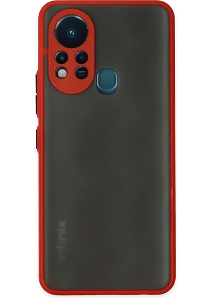 Infinix Hot 11S Kılıf Montreal Silikon Kapak - Kırmızı Yktsn