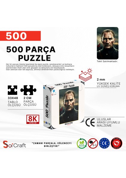 500 Parça Puzzle Mustafa Kemal Atatürk
