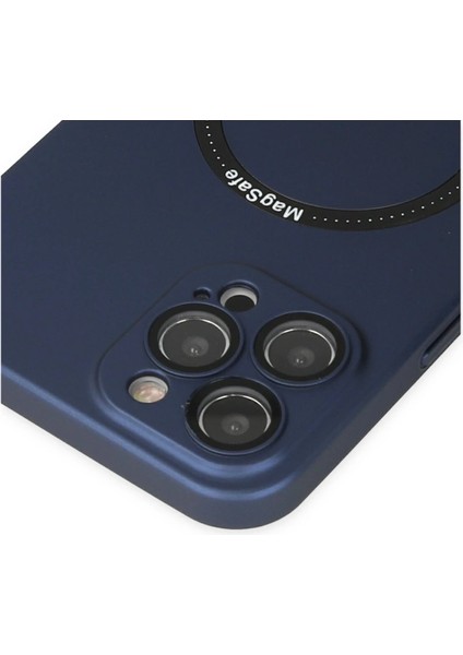 Iphone 12 Pro Kılıf Jack Magneticsafe Lens Silikon - Lacivert Yktsn