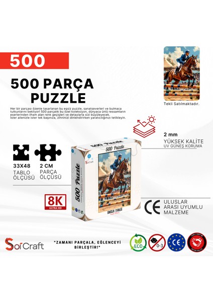500 Parça Puzzle Binicilik Etkinliği