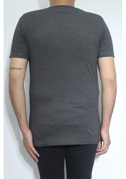 Fistan Store Erkek Düz Spor Kesim Dar Kalıp Bisiklet Yaka T-Shirt modelleri