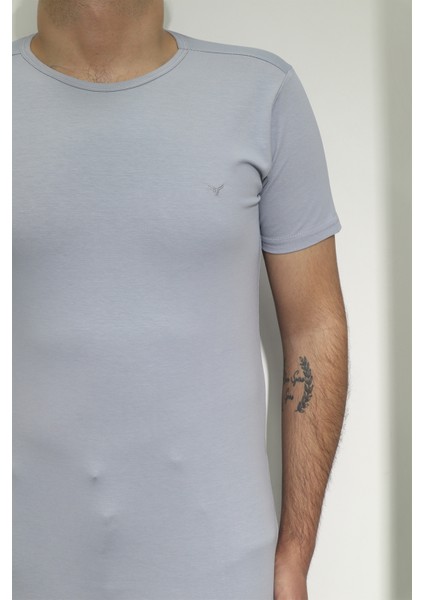 Fistan Store Erkek Düz Spor Kesim Dar Kalıp Bisiklet Yaka T-Shirt fiyatları