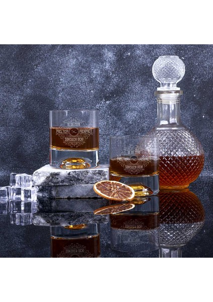 Vintage Tasarımlı Çiftlere Özel Viski Kadehi Seti modelleri