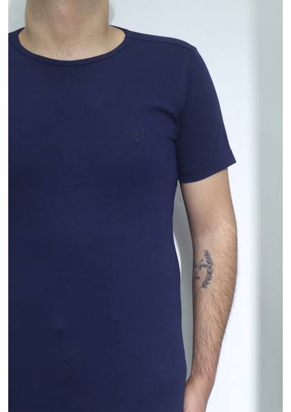 Fistan Store Erkek Düz Spor Kesim Dar Kalıp Bisiklet Yaka T-Shirt fiyatları