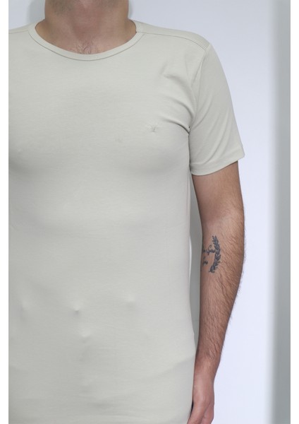 Fistan Store Erkek Düz Spor Kesim Dar Kalıp Bisiklet Yaka T-Shirt fiyatları