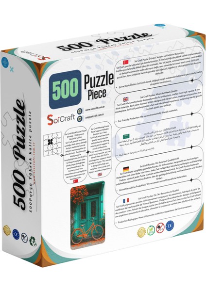 500 Parça Puzzle Turuncu Bisiklet