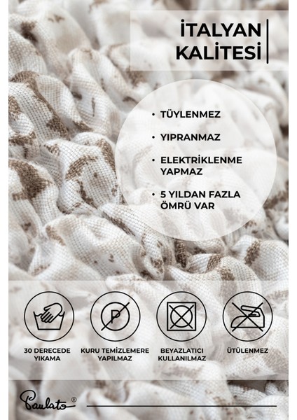Lastikli Esnek ve Yıkanabilir 3 Kişilik Koltuk Örtüsü Çekyat Kanepe Kılıfı - Beyaz fiyatları
