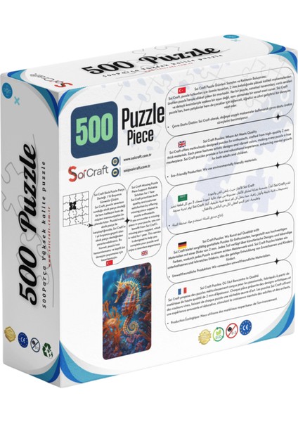 500 Parça Puzzle Deniz Atı Mercan