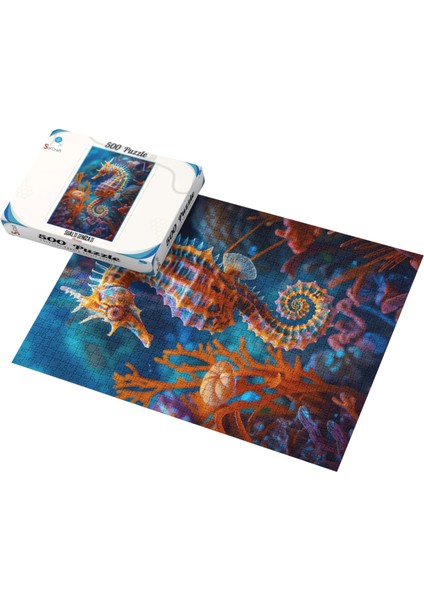 500 Parça Puzzle Deniz Atı Mercan