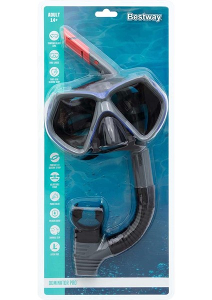 Kampanya Estevia Dominator Pro Snorkel Maske 24069 Yeni!!!