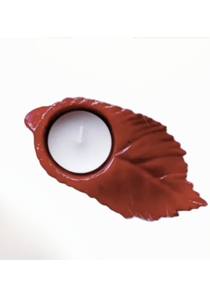 12cm Yaprak Tealight Mumluk Silikon Kalıp K-364, Kokulu Taş Sabun Alçı Mum Kalıbı indirimleri