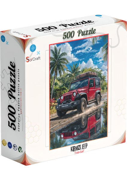 500 Parça Puzzle Jeep Tropikal