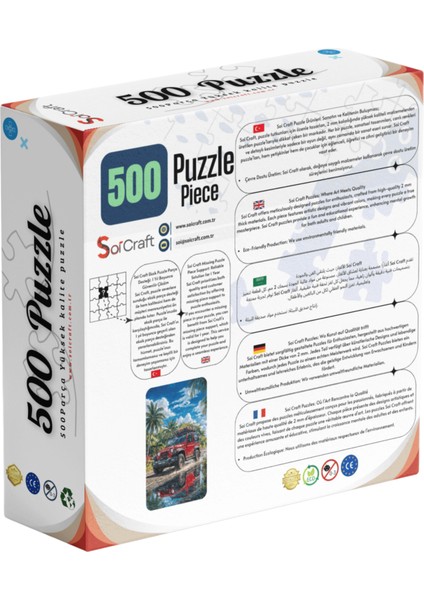 500 Parça Puzzle Jeep Tropikal