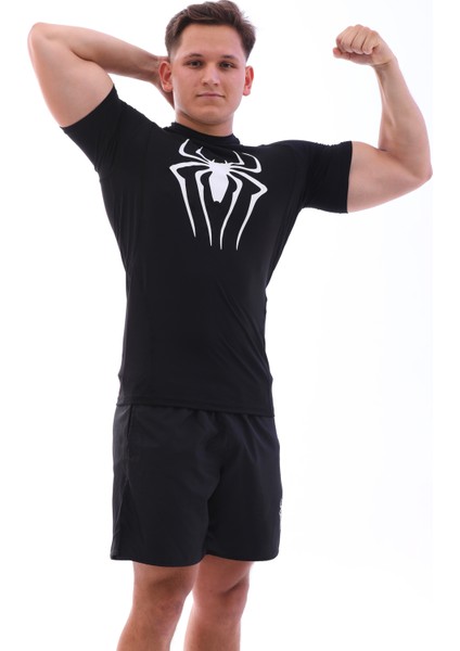 Erkek Compression Spor Siyah Tişört modelleri