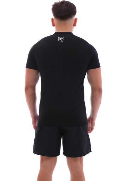 Erkek Compression Spor Siyah Tişört fırsatları