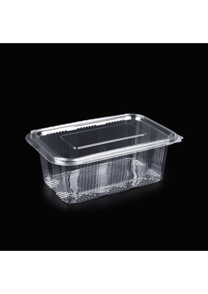 Miopack Plastik Sızdırmaz Kap 1000 gr cc Kullan At Tek Kullanımlık Plastik Kapaklı Kase 300 Adet