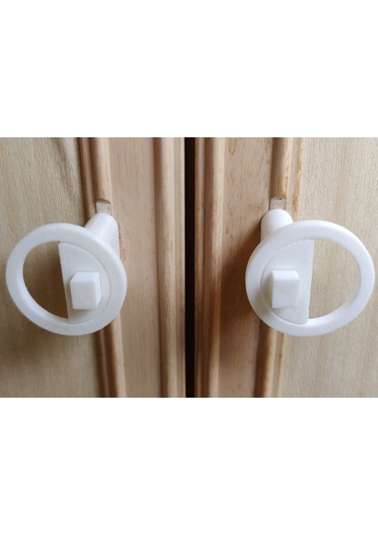 Karavan Dolap Kapı Düğmesi ve Mandal (Kabe -90) (Plastik Aparattır!!!)