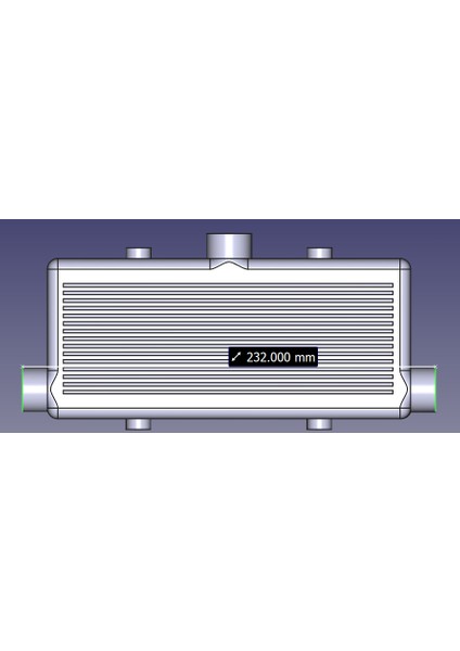 Büyük Intercooler 25MM Giriş ve Çıkış (Plastik Aparattır!!!)