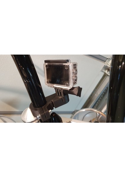 Harley Davidson Action Cam Mount / Halterung - 41MM / 49MM Gabel / Fork (Gopro, Apexcam, Akaso, Djı, Vb.) (Plastik Aparattır!!!)