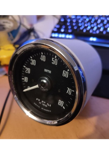 Slimmed 80MM Araba Takometre Gösterge Kapsül (Plastik Aparattır!!!)