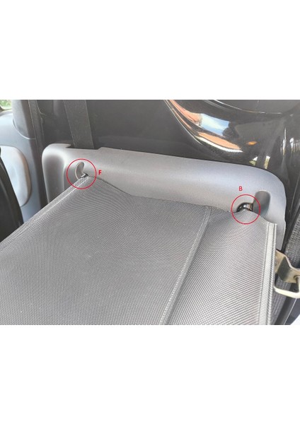 Akıllı Fortwo Bagaj Kapak Çubuğu Uç Kapakları (Plastik Aparattır!!!)