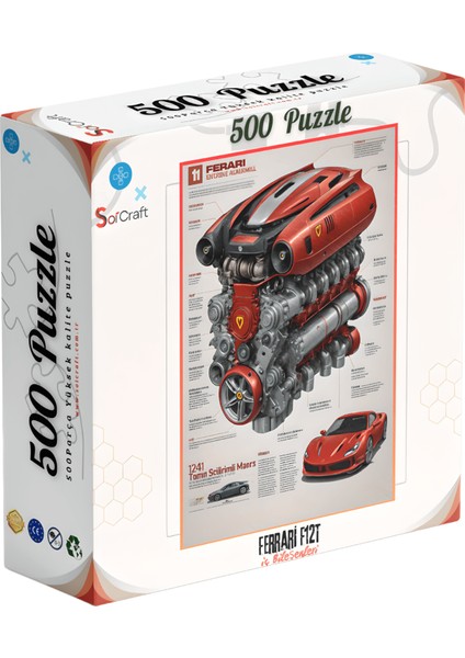 500 Parça Puzzle Ferrari F12T