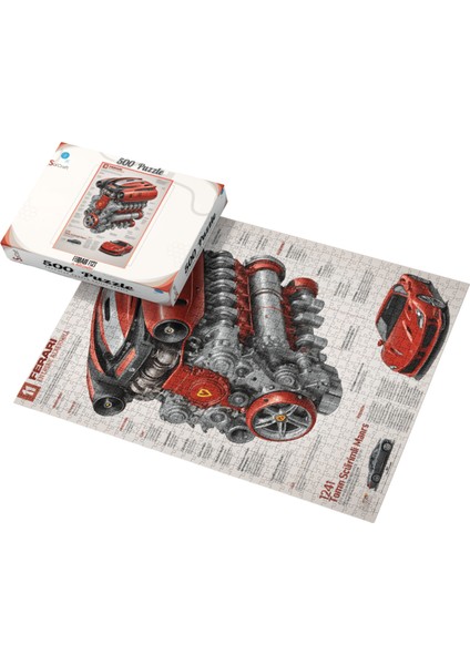 500 Parça Puzzle Ferrari F12T