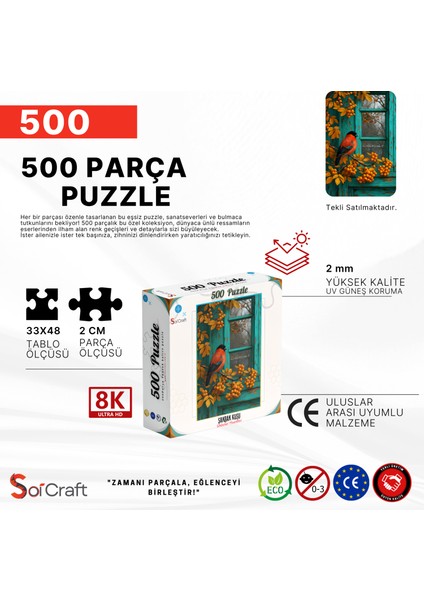 500 Parça Puzzle Sakrak Kuşu
