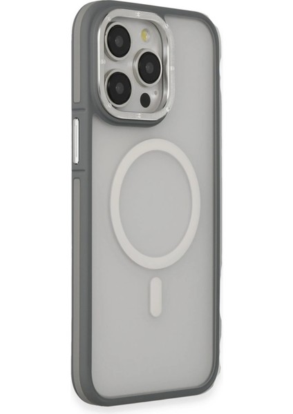 Iphone 14 Pro Max Kılıf Rocky Magsafe Kapak - Gümüş Yktsn