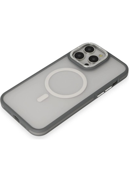 Iphone 14 Pro Max Kılıf Rocky Magsafe Kapak - Gümüş Yktsn