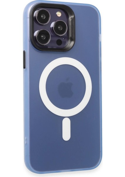 Iphone 14 Pro Max Kılıf Mateks Magsafe Kapak - Sierra Blue Yktsn