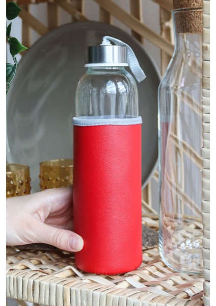 500ML Kılıflı Cam Matara