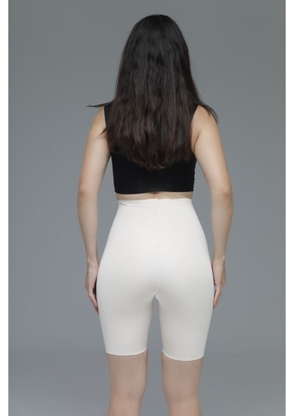 Porfy Model Lazer Kesim Spor Korse Lazer Şort Biker Şort Iz Yapmayan Şort Ten Renk