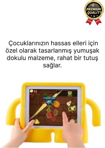 Kids Tutacaklı Apple Samsung Uyumlu 8.7 Inç Eğlenceli Karakterli Standlı Çocuk Tablet Kılıfı