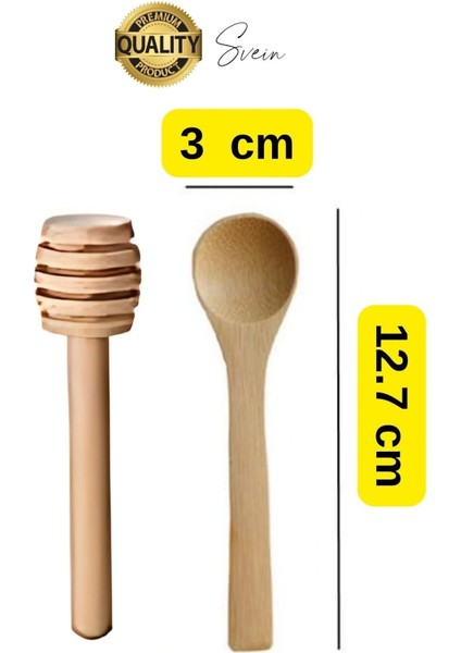 Özel Üretim Bambu Kaşık Ahşap Bal Daldız Seti Petek Tahta Baharat Bal Arısı Karıştırma Reçel Pekmez