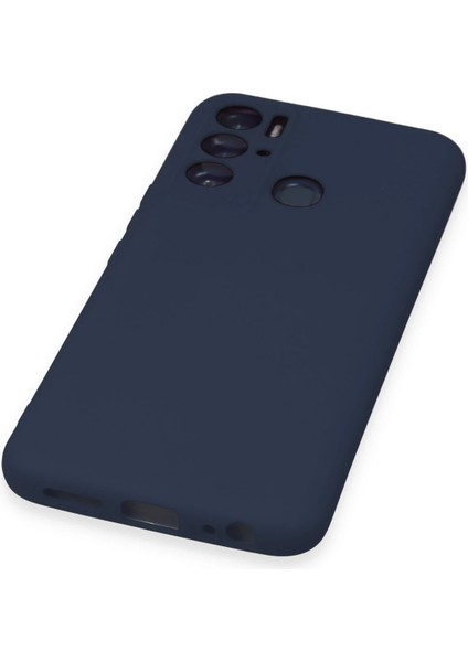 Tecno Pova Neo Kılıf Nano Içi Kadife Silikon - Lacivert Yktsn