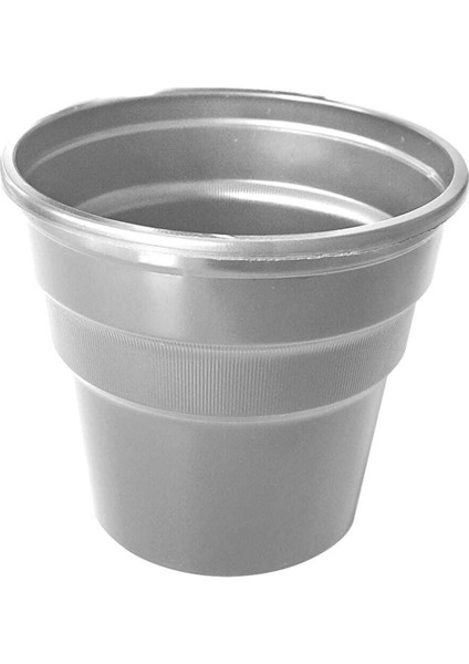Gümüş Gri Plastik Kullan At Bardak 25 Li Paket