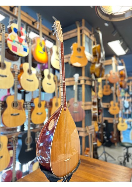 Kısa Sap Tam Profesyonel Gitar Burgulu Ardıç Bağlama 40 Tekne Jak Giriş