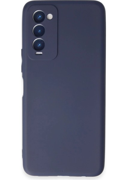 Tecno Camon 18 Kılıf First Silikon - Lacivert Yktsn