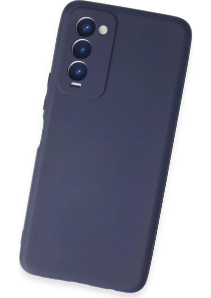 Tecno Camon 18 Kılıf First Silikon - Lacivert Yktsn