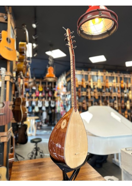 Kısa Sap Tam Profesyonel Maun Bağlama 39 Tekne Jak Girişli