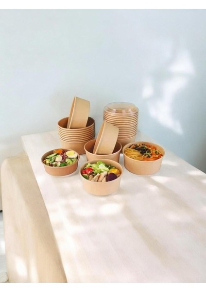 Kraft Karton Salata Kasesi 750CC (50 Adet)