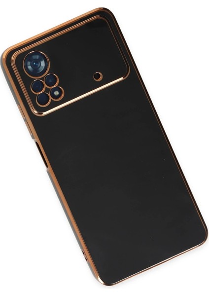 Xiaomi Poco X4 Pro 5g Kılıf Volet Silikon - Siyah Yktsn