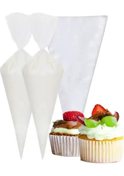 Kullan At Krema Sıkma Torbası Seti - 50 Adet ( 1 Paket )