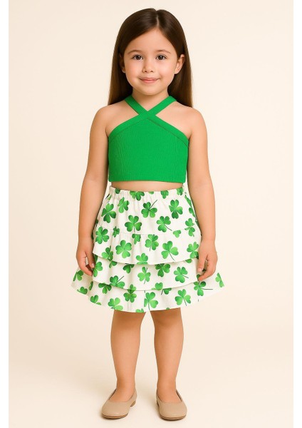 Çiçek Desenli Colorfull Etek Takım fiyatları