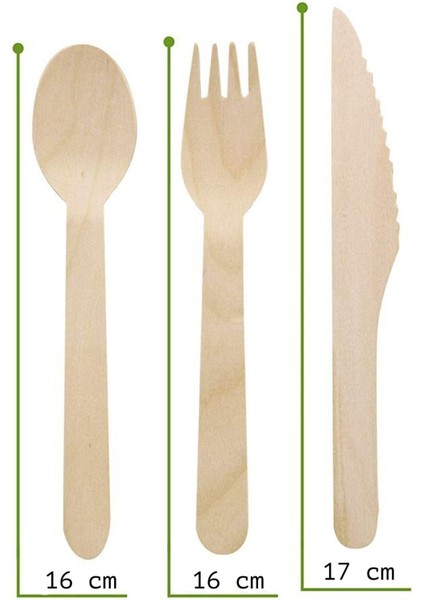 Kullan At Ahşap Tahta 24 Parça Set 8 Kaşık 8 Çatal 8 Bıçak Toplam 24 Parça modelleri