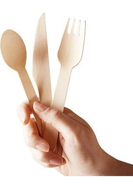 Kullan At Ahşap Tahta 24 Parça Set 8 Kaşık 8 Çatal 8 Bıçak Toplam 24 Parça fırsatları